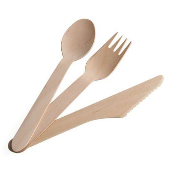 Huji Home Products. HUJI Eco-friendly Disposable Wooden Cutlery Set  Silverware (150 ct., Spoons, Forks & Knives) - HJ139KFS_1PK