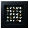 Picture of Golden & Silver Cubes Geometric Shadow Box Wall Décor (MS17352A) 23.62" L x 23.62" H