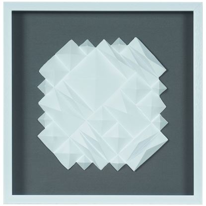 Picture of Yudeco White Ridges Plastic Wall Décor (MS56016A) 23.62" L x 23.62" H