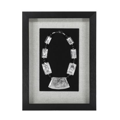 Picture of Silver Tribal Necklaces Shadow Box Wall Décor (MS15154E) 15.74" x 11.81"