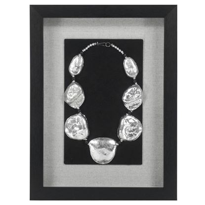 Picture of Silver Tribal Necklaces Shadow Box Wall Décor (MS15154F) 11.81" x 15.74"