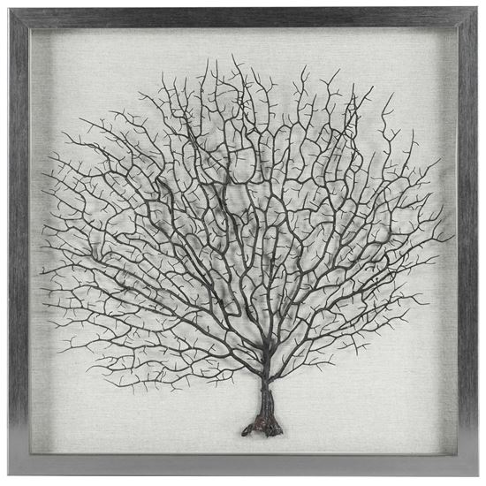 Picture of Silver Tree Roots Shadow Box Wall Décor (MS24299F) 19.69" L x 19.69" H