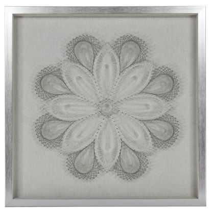 Picture of String Art Flower Shadow Box Wall Décor (MS46982) 23.62" x 23.62"