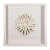 Picture of Pure Creamy White Ceramic Flower Shadow Box Wall Décor (MS46985B) 19.68" x 19.68"