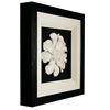 Picture of White Ceramic Flower Shadow Box Wall Décor (MS46986) 23.62" x 23.62"