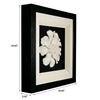 Picture of White Ceramic Flower Shadow Box Wall Décor (MS46986) 23.62" x 23.62"