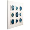 Picture of 9-Pieces of Blue Agate Collections Wall Décor (MS46984) 31.50" x 31.50"