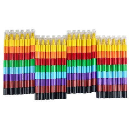 Picture of Stacking Buildable Crayon Set Lego Style Party Favors (Building-Blocks, 24) - HJ361_24PK