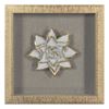 Picture of Gold Ceramic Flower Shadow Box Wall Décor (2 Piece Set) (MS39291CP/DP) 11.81” L x 11.81” H