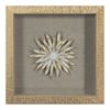 Picture of Gold Ceramic Flower Shadow Box Wall Décor (2 Piece Set) (MS39291CP/DP) 11.81” L x 11.81” H