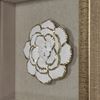 Picture of Gold Ceramic Flower Shadow Box Wall Décor (MS39291AP) 11.81” L x 11.81” H