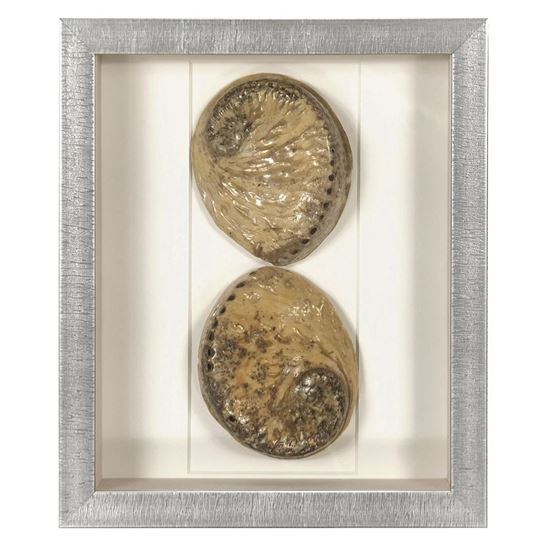 Huji Home Products. White Clay Beads Shadow Box Wall Décor (MS56035A)  23.62 L x 23.62 H
