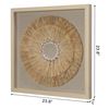 Picture of Yudeco  Straw & Shell Shadow Box Wall Décor